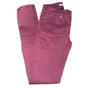 Levi’s maroon super skinny Jeans
